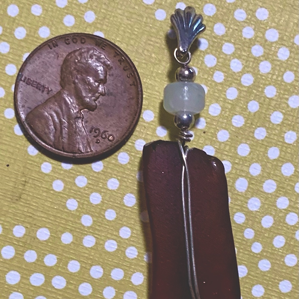 Cape Cod sea glass pendant